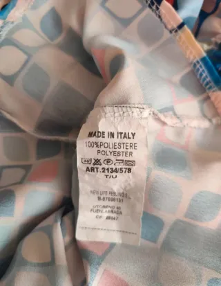 Blusa retro estampada mujer