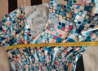 Blusa retro estampada mujer