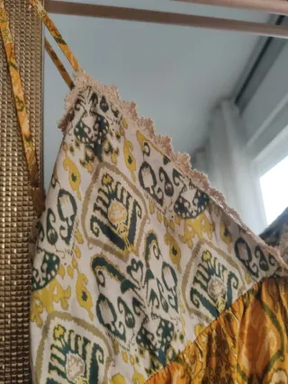 Vestido largo Zara verano estampado étnico