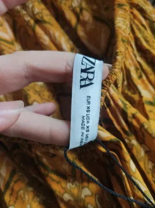 Vestido largo Zara verano estampado étnico