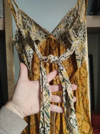 Vestido largo Zara verano estampado étnico