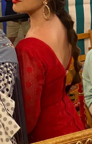 Traje de flamenca rojo