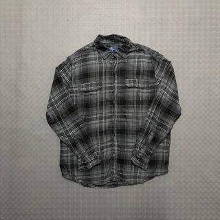 Camisa George Xadrez Preta Tamanho L Vintage Retro