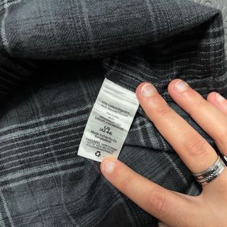 Camisa George Xadrez Preta Tamanho L Vintage Retro