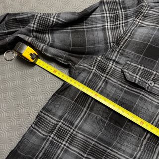 Camisa George Xadrez Preta Tamanho L Vintage Retro