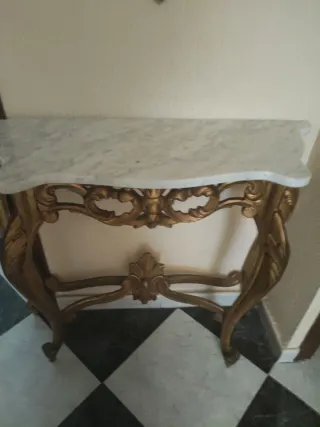 Espejo Antiguo Dorado 85 Años