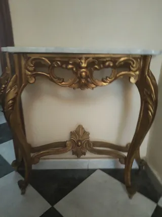 Espejo Antiguo Dorado 85 Años