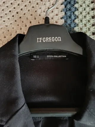 Mono negro de vestir manga larga mujer