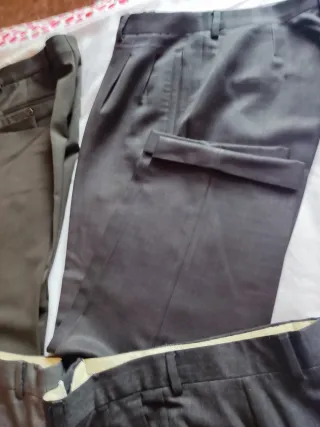 Pantalones de vestir grises talla 44