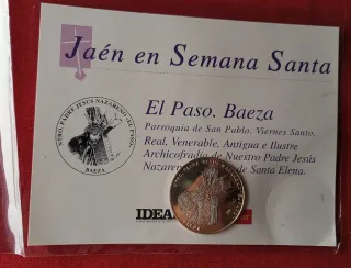 Lote 4 medallas Semana Santa Jaén Plata