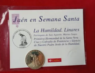 Lote 4 medallas Semana Santa Jaén Plata