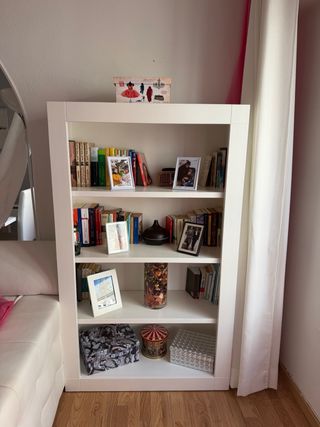 Estantería madera blanca