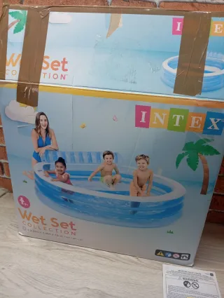 Piscina Hinchable Intex Familiar 229x218x79