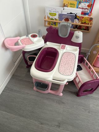 Cuna, bañera y cambiador Smoby