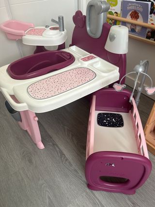 Cuna, bañera y cambiador Smoby