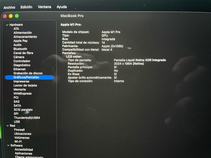 MacBook Pro M1 Plata/Gris Espacial afbeelding 10