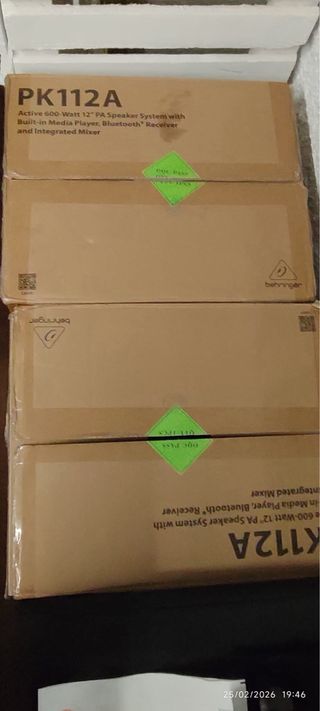 2 x Altavoz Behringer PK112A Negro