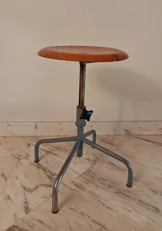 Taburete taller industrial vintage