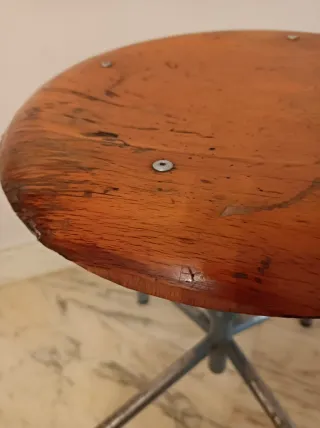 Taburete taller industrial vintage