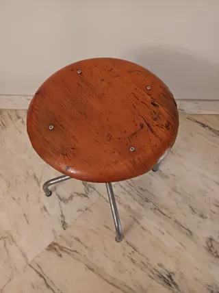 Taburete taller industrial vintage