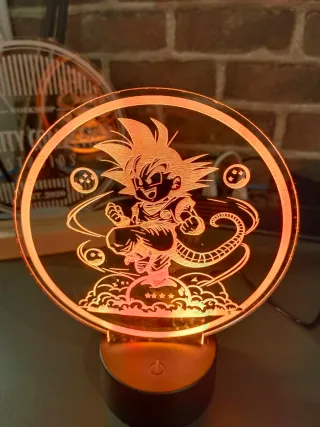 Lámpara LED Personalizada Goku