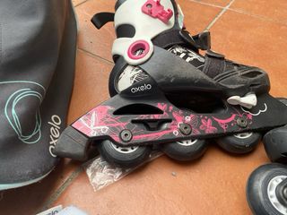 Conjunto Patines Oxelo + Protecciones + Bolsa