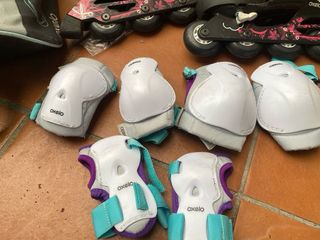 Conjunto Patines Oxelo + Protecciones + Bolsa