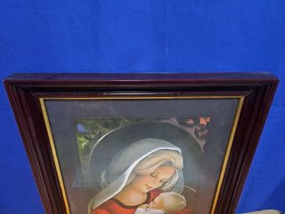 Cuadro Virgen con Niño Vintage