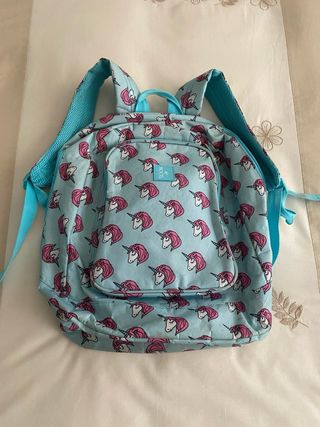 Mochila MOOS Unicornios Azul y Rosa