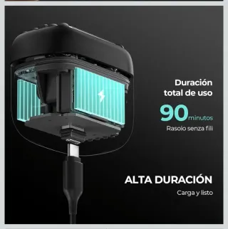 Yoose MINI 5 Afeitadora Hombre Negra