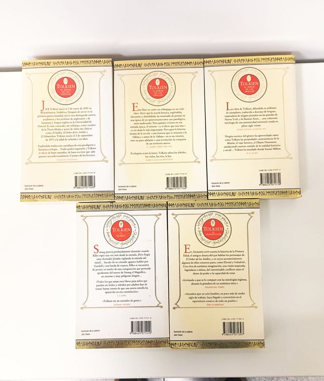 Pack El Señor de los anillos/Hobbit/Silmarillion