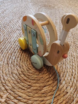 Caracol Janod madera arrastre xilófono
