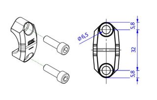 Abrazaderas CNC Racing para Brembo