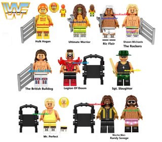 10 Minifigure WWF WWE Hulk Hogan Warrior tipo Lego