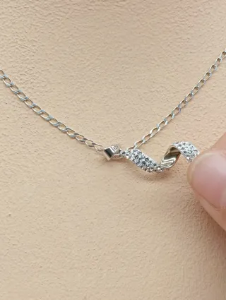 Collar Plata Ley 925 con Colgante Espiral