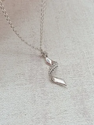 Collar Plata Ley 925 con Colgante Espiral