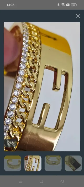 Conjunto de Pendientes, Anillo y 2  pulseras