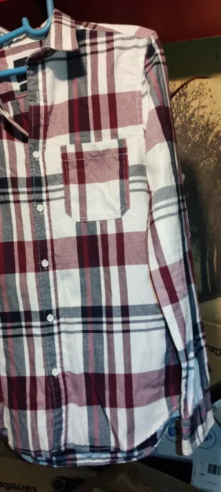 Camisa M Livergy cuadros