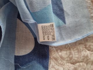 2 Foulard Cuori Blu e Bianchi