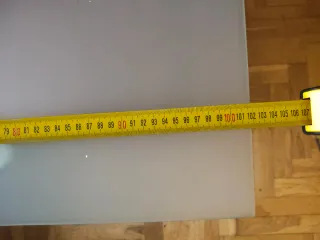 Mesa de centro cristal y madera