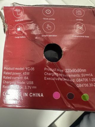 Licuadora Portátil Multifunción 400ml