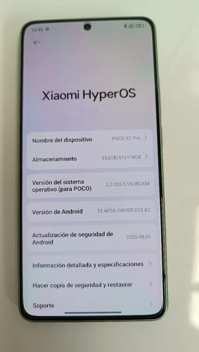 Móvil Poco X7 Pro Verde C3Y0440