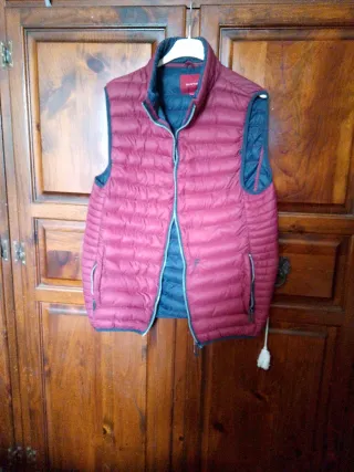 Gilet Clayton reversibile blu/bordeaux taglia L