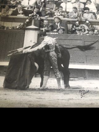 Antiguo Cuadro El Cordobés 1960 fotos Cano