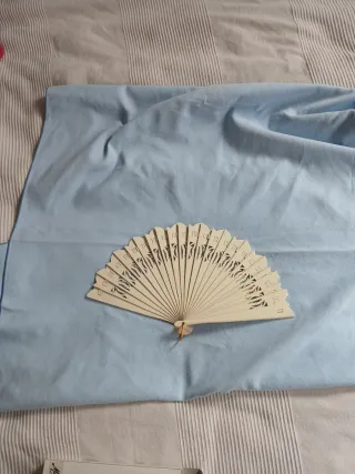 Abanico Novia Blanco Roto