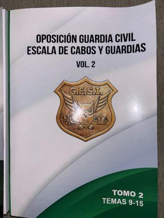 Libros de oposición guardia civil