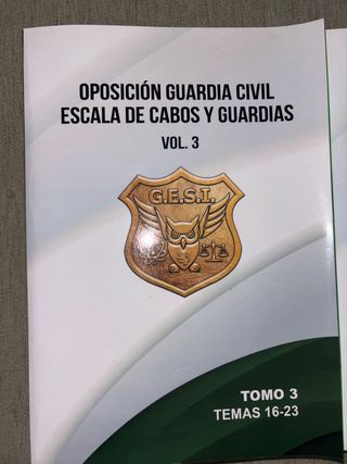 Libros de oposición guardia civil