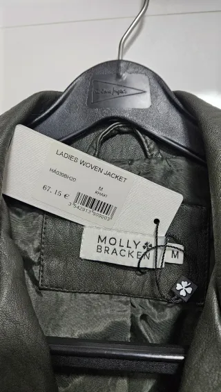 Cazadora polipiel verde militar Talla M