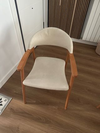 Mesa comedor cristal + 6 sillas + mesa salón