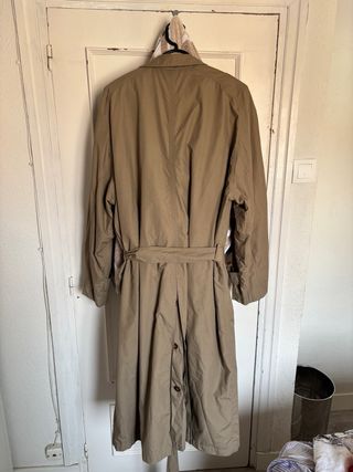 Gabardina beige mujer